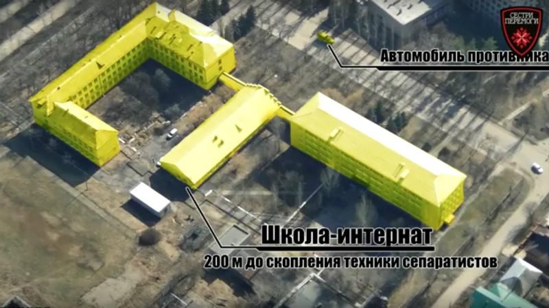 Зафиксирована военная техника боевиков в Горловке: видео аэроразведки Зафиксирована военная техника боевиков в Горловке: видео аэроразведки