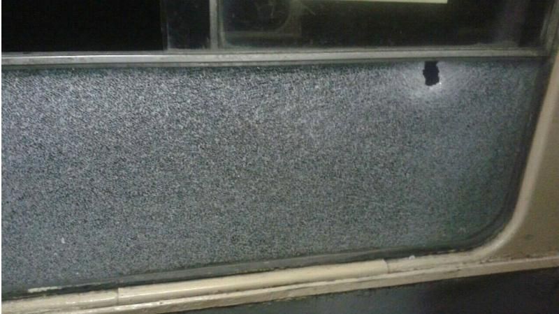 Трамвай обстреляли в Харькове Трамвай обстреляли в Харькове