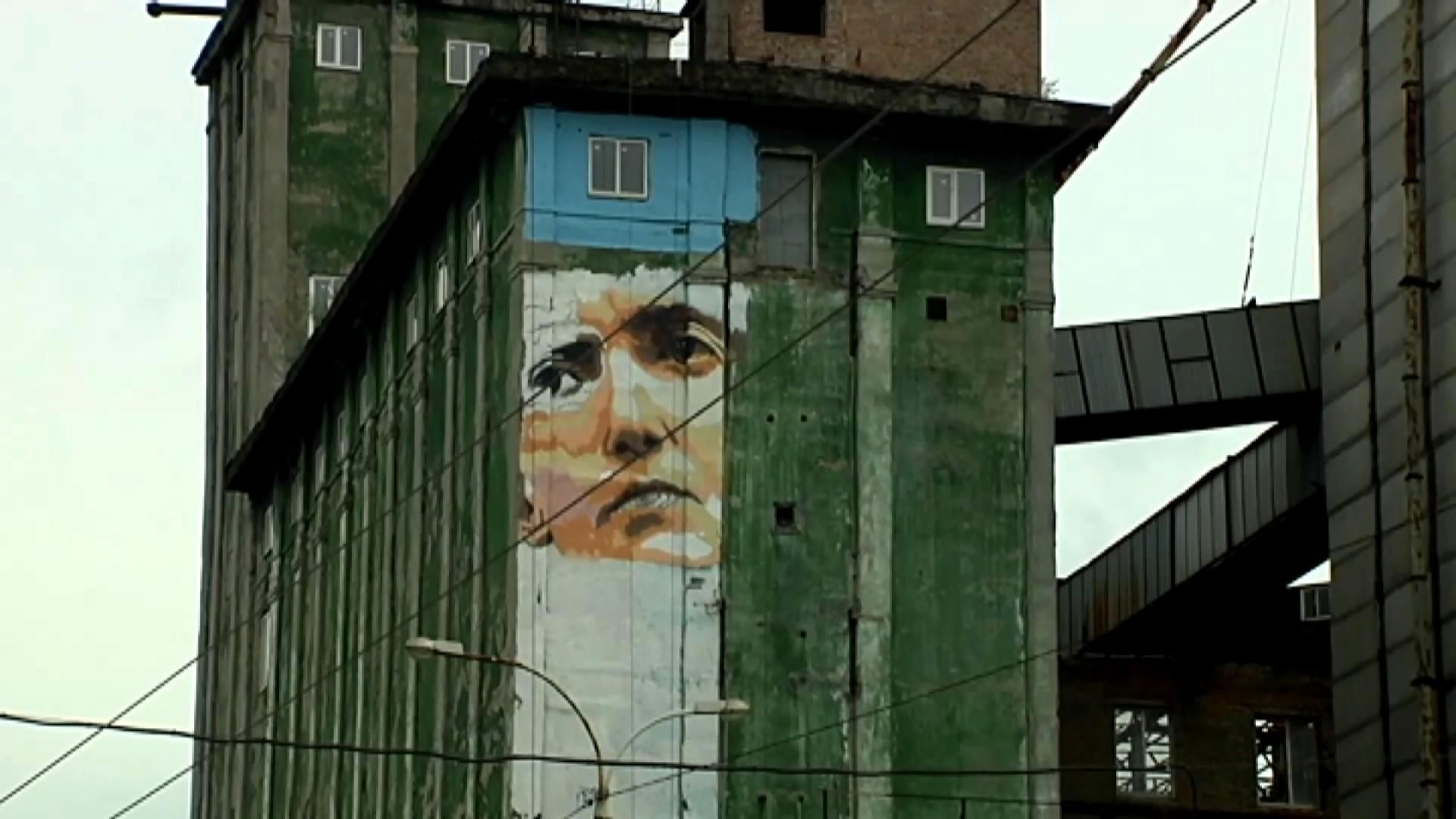 Мурал із обличчям Савченко відкрили у Запоріжжі Мурал із обличчям Савченко відкрили у Запоріжжі