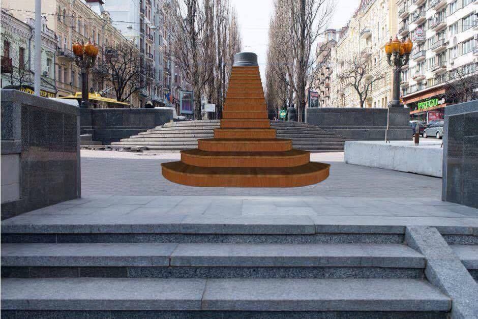 У Києві визначили, що встановлять на місці пам’ятника Леніну