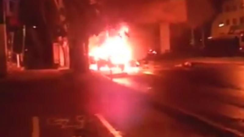 З'явилося відео сильного вибуху в Донецьку  