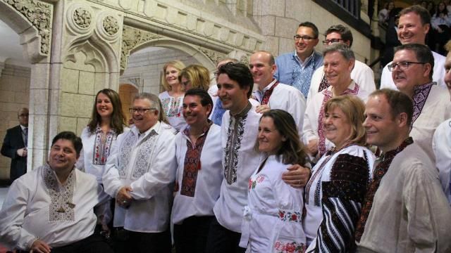 Українською вишиванкою вразив навіть прем'єр Канади