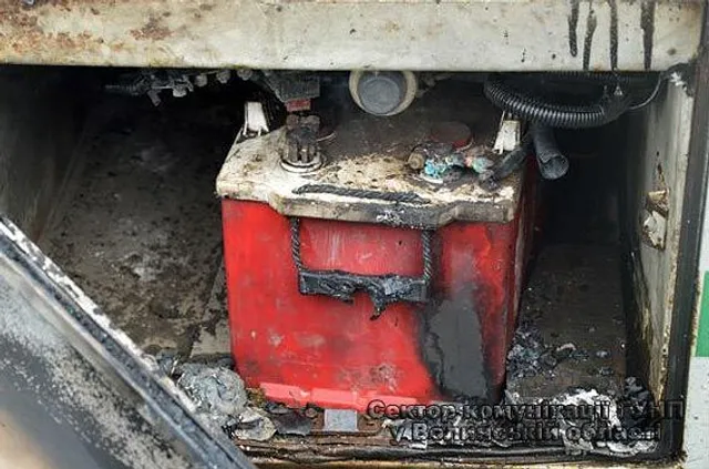 Автобус, Волинь, загоряння Автобус, Волинь, загоряння