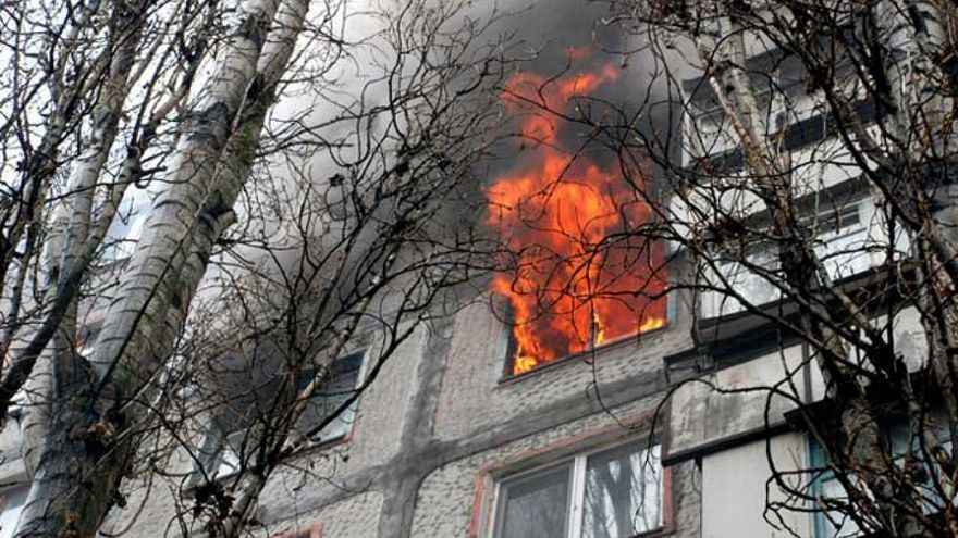 Гуртожиток загорівся у Харкові 