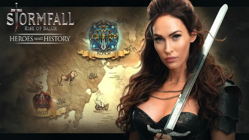 Меган Фокс появится в популярной мобильной игре Stormfall: Rise of Balur от компании Plarium
