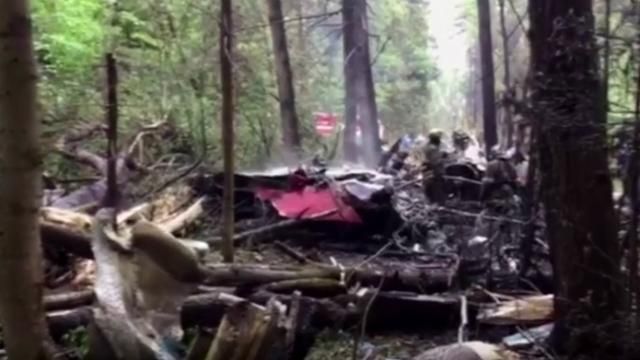 Появилось видео с места падения российского истребителя Появилось видео с места падения российского истребителя