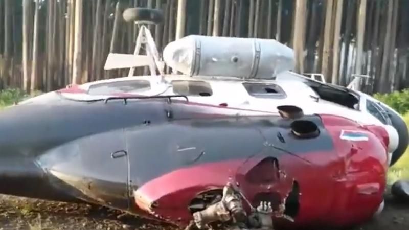 Вертолет разбился в России: появилось видео Вертолет разбился в России: появилось видео