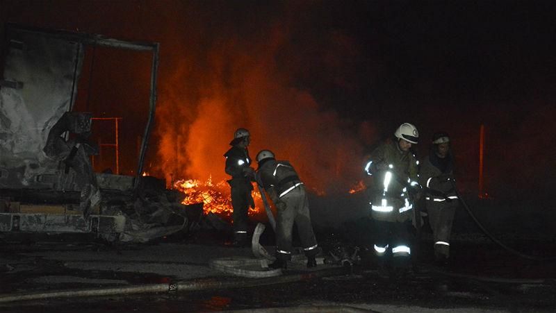 Крупный пожар оставил часть Днипра без электричества