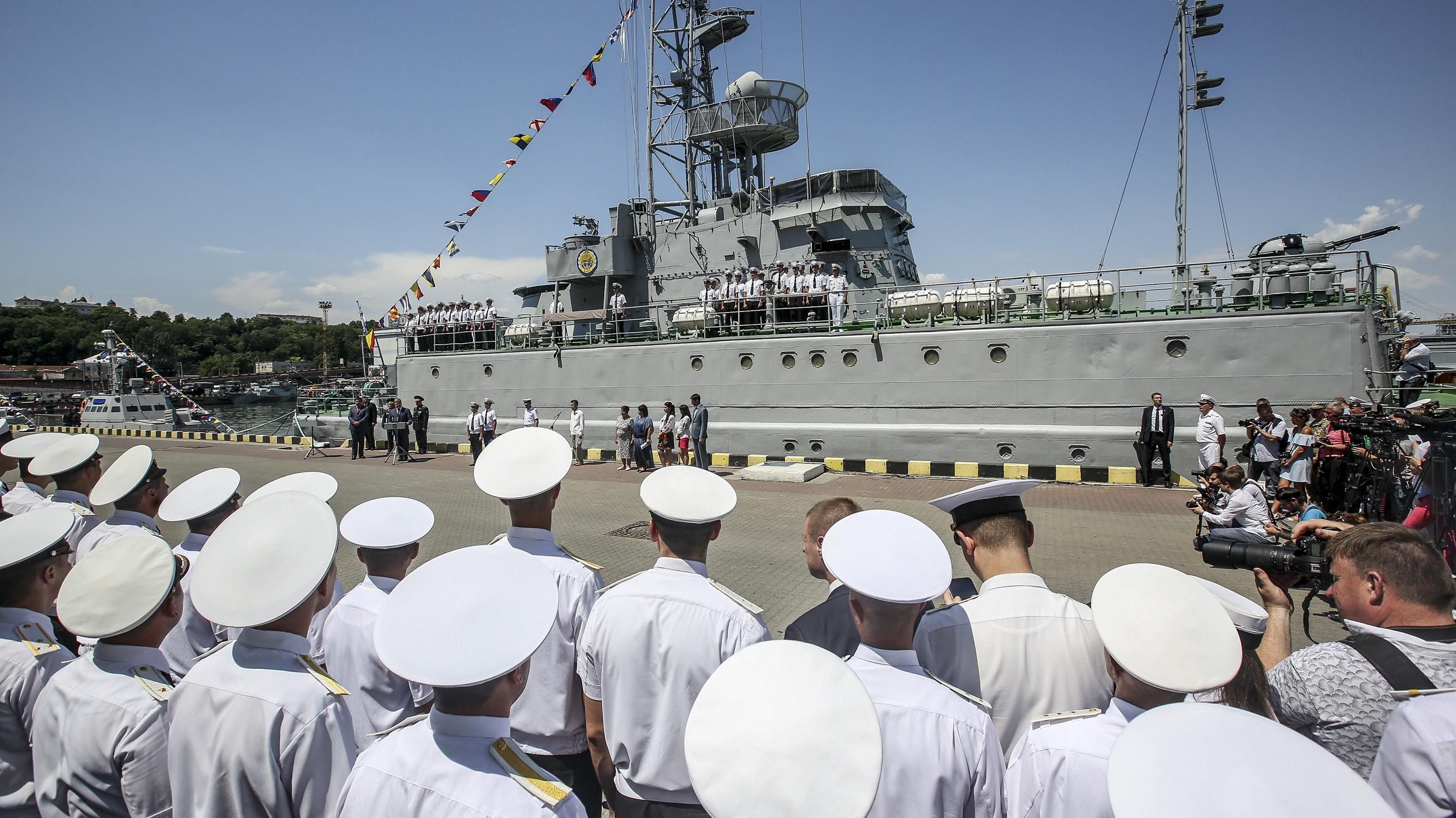 Ім'ям загиблого Героя АТО назвали український військовий корабель 