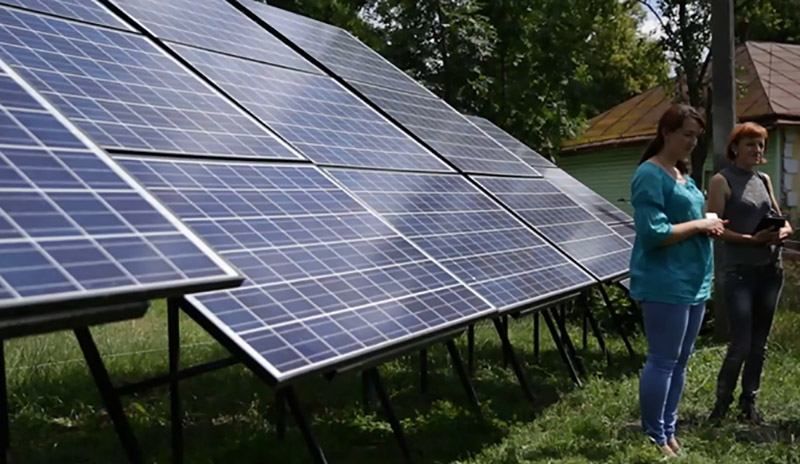 Жители села самостоятельно построили солнечную электростанцию