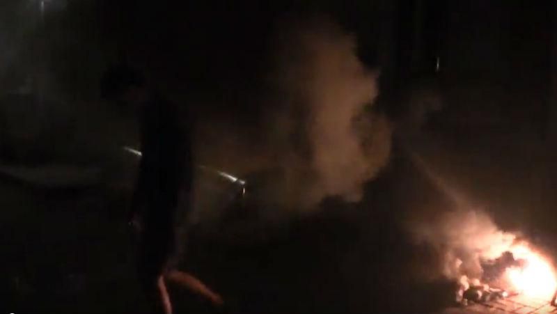 Российскае учреждение в Киеве оказалось в огне