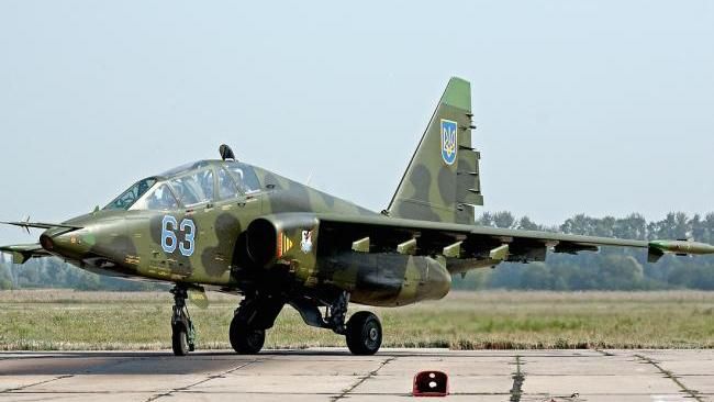 В Украине вспыхнул военный самолет