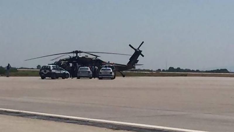 Турецкий военный вертолет приземлился в Греции Турецкий военный вертолет приземлился в Греции