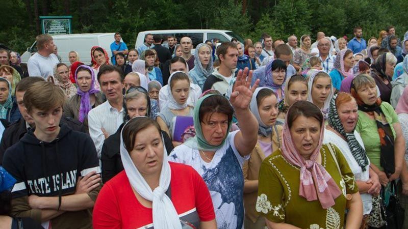 Ходу московського патріархату не пустили в центр Житомира Ходу московського патріархату не пустили в центр Житомира