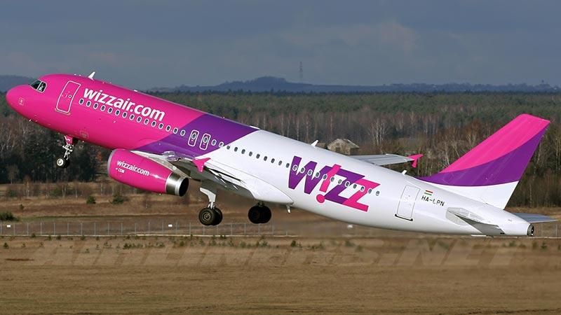 Wizz Air открывает два новых рейса из Киева в Европу