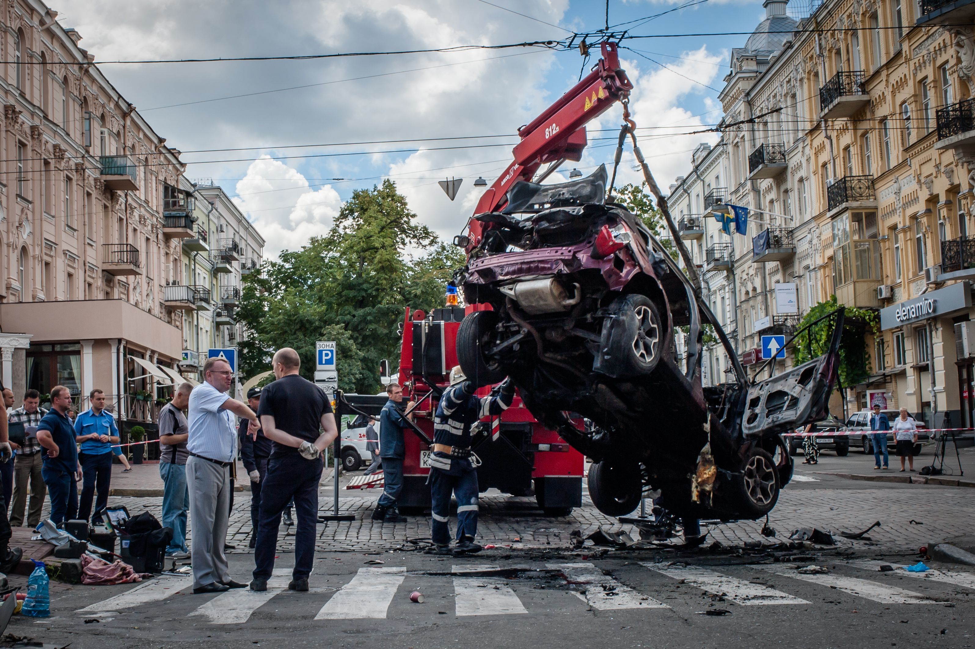 У МВС показали фото з детальної діагностики авто, у якому загинув Шеремет