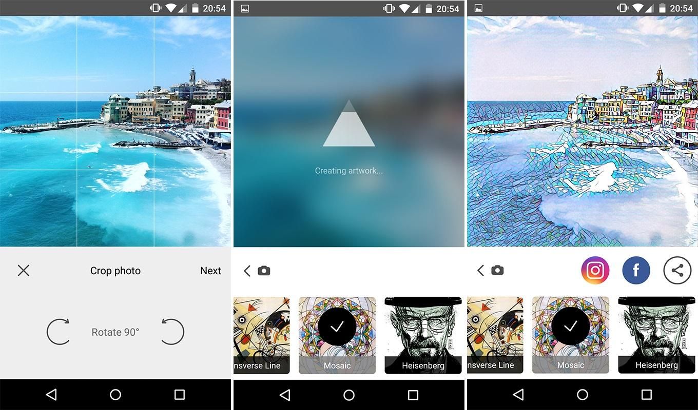 Популярний додаток Prisma став доступним для Android