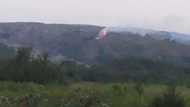 На сміттєзвалищі під Львовом знову пожежа На сміттєзвалищі під Львовом знову пожежа