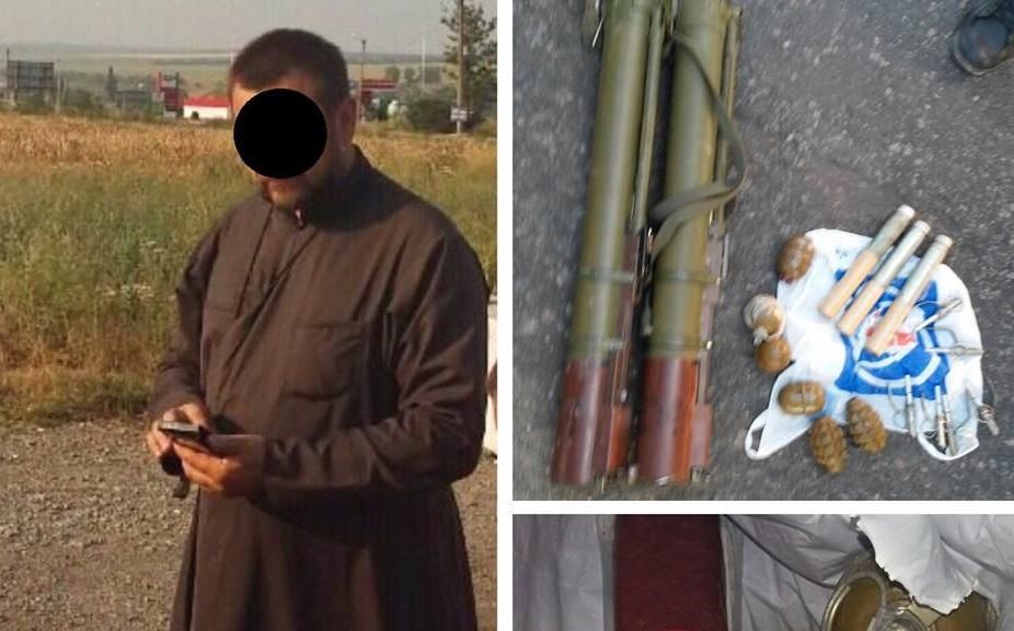Священник вез на Буковину из Донецкой области гранатометы Священник вез на Буковину из Донецкой области гранатометы