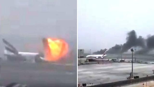 В аеропорті Дубая загорівся літак з пасажирами: з’явилися відео 