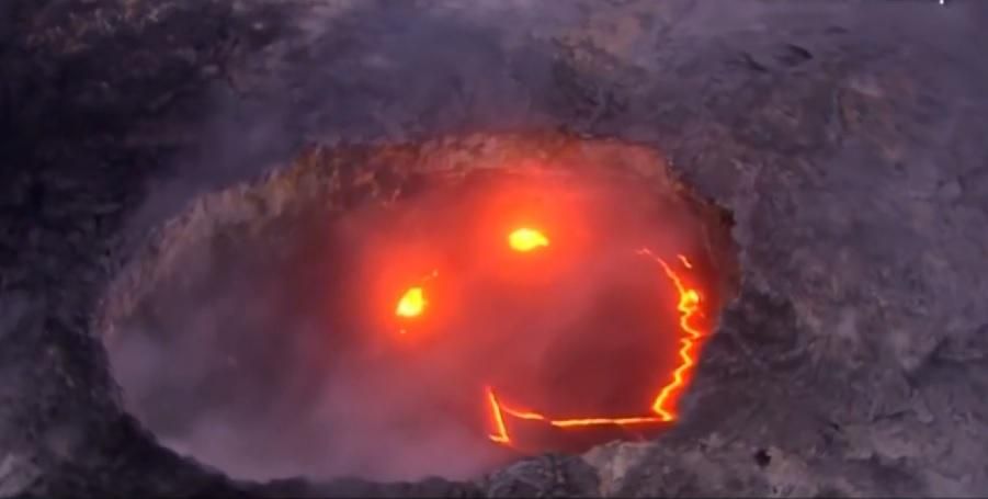 На Гавайях улыбнулся вулкан