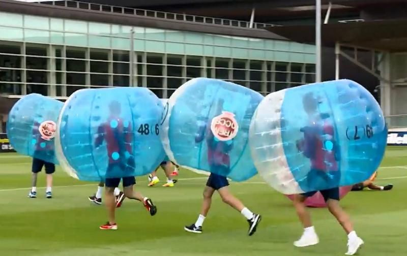 Нова методика тренування "Барселони" або як Енріке кепкує над футболістами