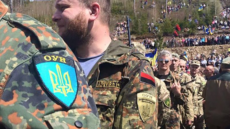 Акция протеста ОУН под Киевом: пострадали дом и забор Акция протеста ОУН под Киевом: пострадали дом и забор