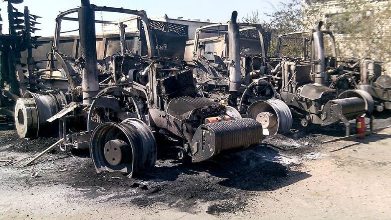 Терористи обстріляли майно Ахметова – з’явились фото Терористи обстріляли майно Ахметова – з’явились фото