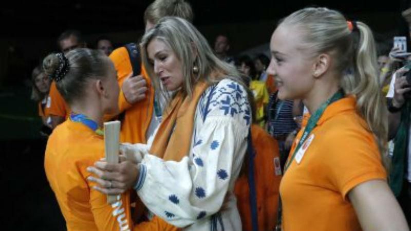 Королева Нидерландов покрасовалась в вышиванке на Олимпиаде в Рио