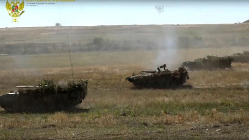 Террористы так называемой "ЛНР" провели масштабные учения – появилось видео Террористы так называемой "ЛНР" провели масштабные учения – появилось видео