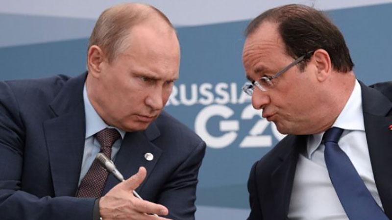 Олланд призвал Путина прекратить обстрелы в Украине