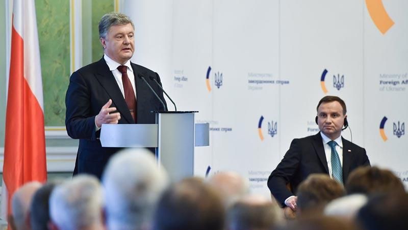 Президенти України та Польщі підписали спільну декларацію Президенти України та Польщі підписали спільну декларацію