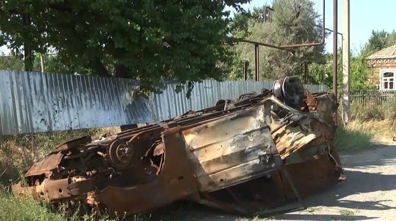 В селе Широкино не осталось ни одного целого дома