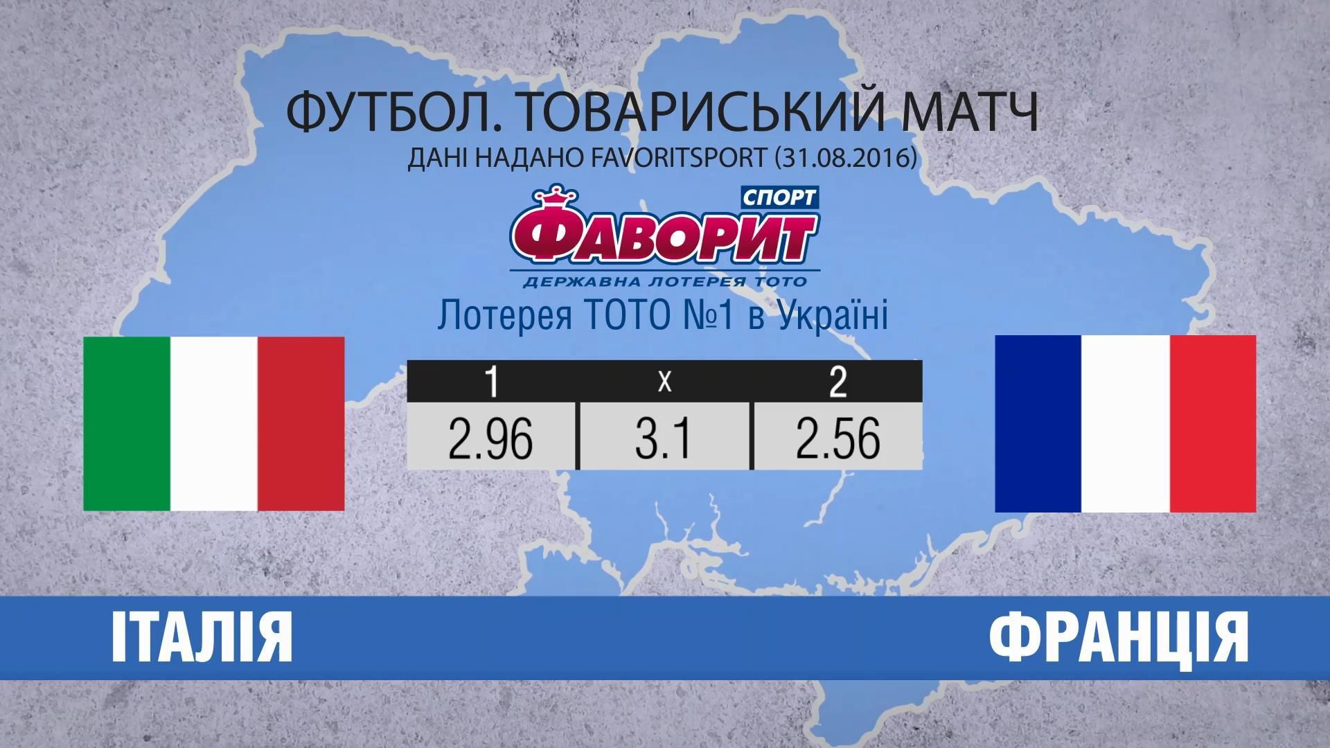 Збірні Італії та Франції поміряються силами у товариському матчі Збірні Італії та Франції поміряються силами у товариському матчі