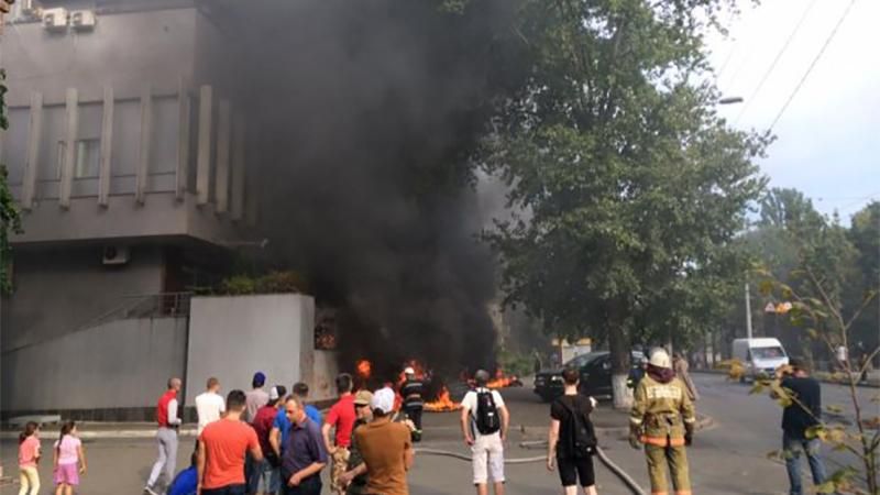 З'явилось відео, як горить "Інтер" З'явилось відео, як горить "Інтер"