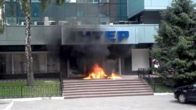 Підпал "Інтера": поліція затримала кількох осіб Підпал "Інтера": поліція затримала кількох осіб