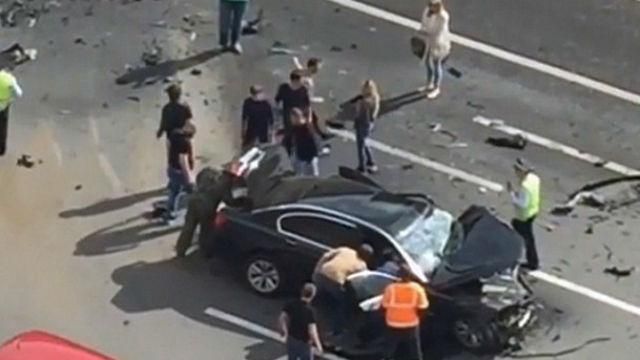 Служебная машина Путина попала в аварию