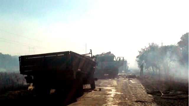 Жуткая авария. На задымленной дороге столкнулись аж 4 машины Жуткая авария. На задымленной дороге столкнулись аж 4 машины