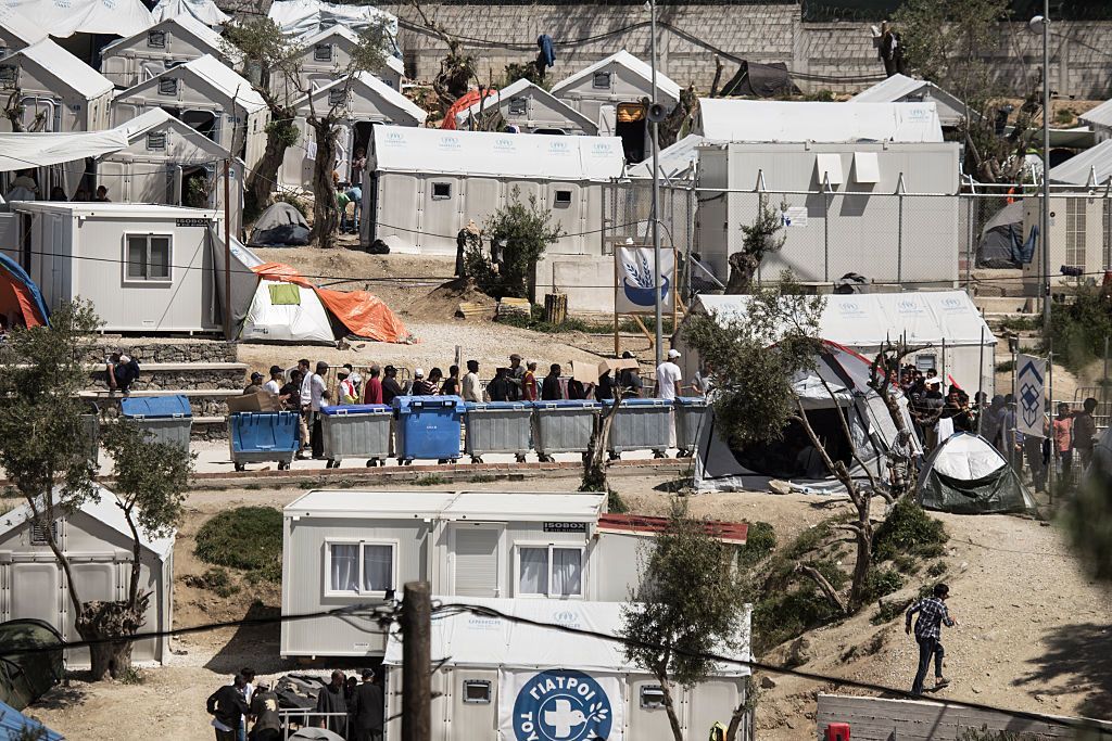 Лагерь для беженцев подожгли в Греции