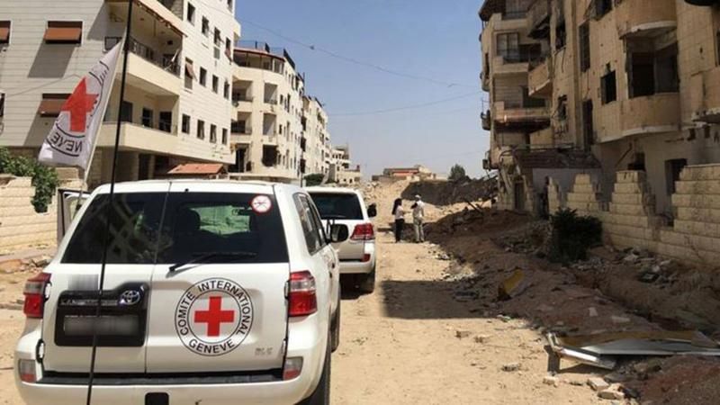 З’явилися вражаючі кадри наслідки авіаудару по гумконвою ООН З’явилися вражаючі кадри наслідки авіаудару по гумконвою ООН