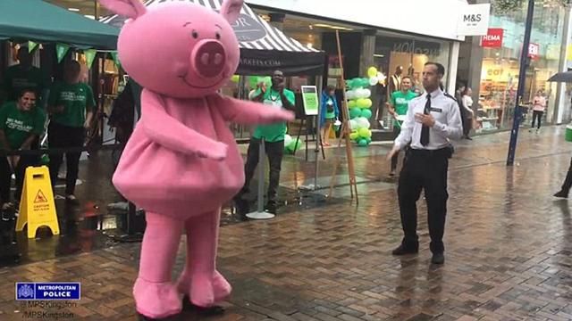 Танцы с розовыми свиньями: как на благотворительность зарабатывают британские полицейские