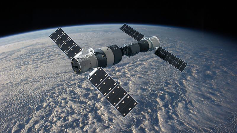 Неконтролируемая космическая станция приближается к Земле