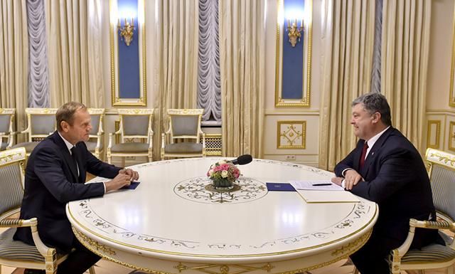 Порошенко з Туском скоординували дії щодо безвізу для України Порошенко з Туском скоординували дії щодо безвізу для України