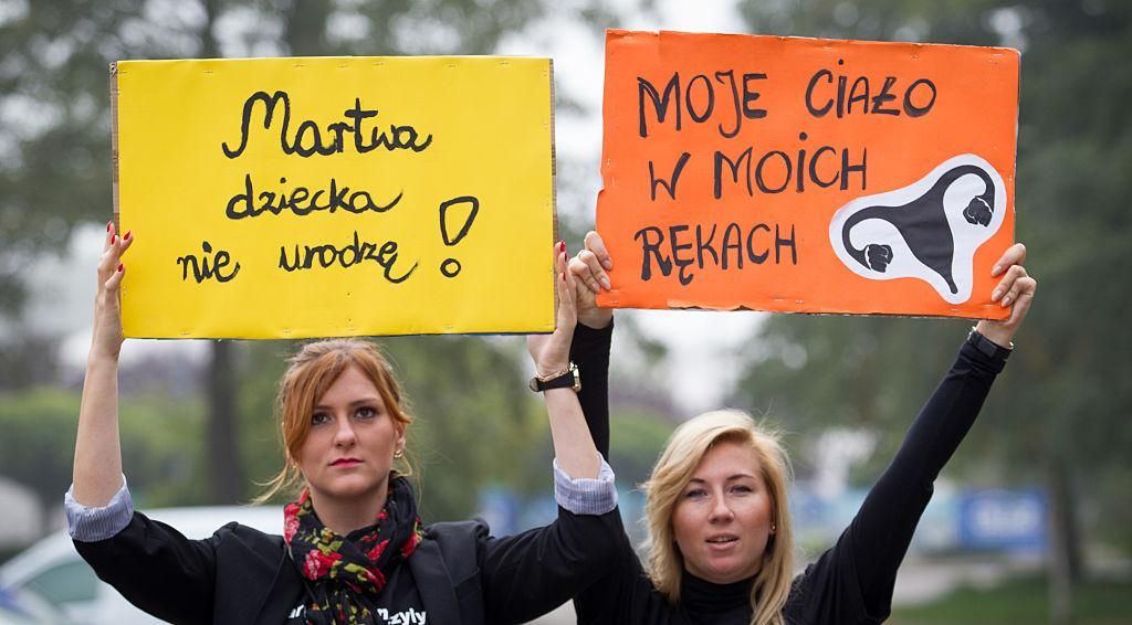 Запрет абортов в Польше: в Варшаве протесты