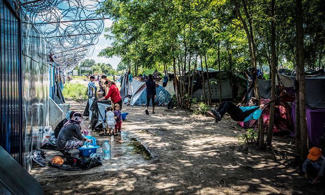 Сотни беженцев хотят прорваться в ЕС на границе с Венгрией