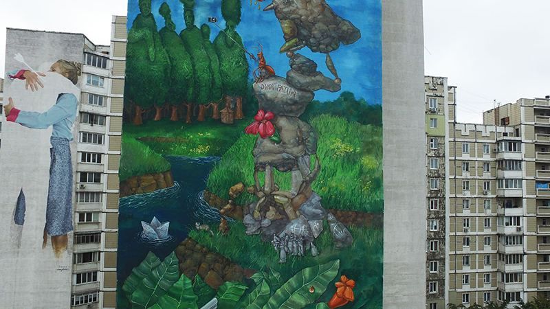 Незвичний мурал з Шевченком з’явився у Києві Незвичний мурал з Шевченком з’явився у Києві