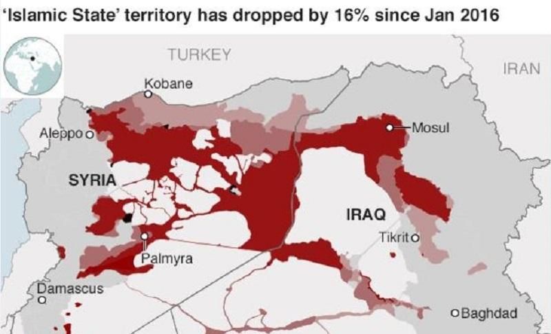 Стало відомо, скільки територій світ відвоював у "Ісламської держави" Стало відомо, скільки територій світ відвоював у "Ісламської держави"