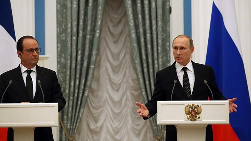 У Кремлі розповіли, чому Путін не захотів зустрічатись з Олландом