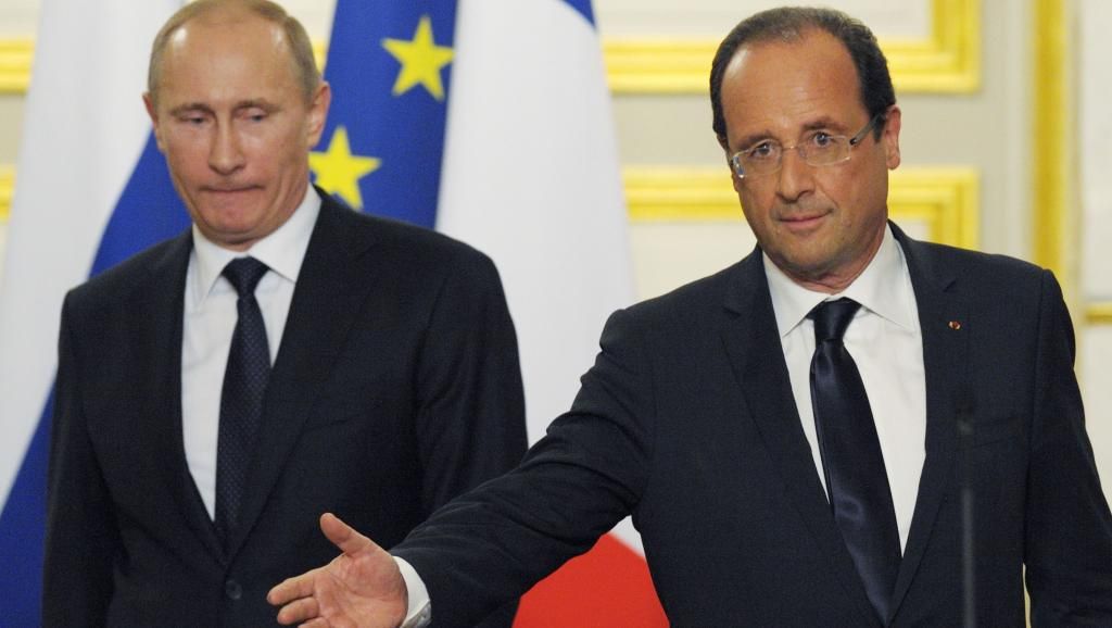 Олланд рассказал, почему Путин отложил визит в Париж