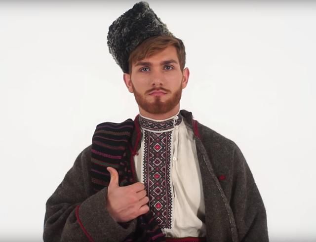 Как одевались украинские мужчины в древности: модное видео